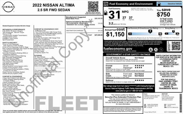 used 2022 Nissan Altima car, priced at $19,536