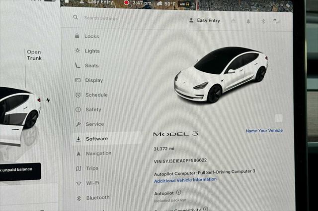 used 2023 Tesla Model 3 car, priced at $26,961