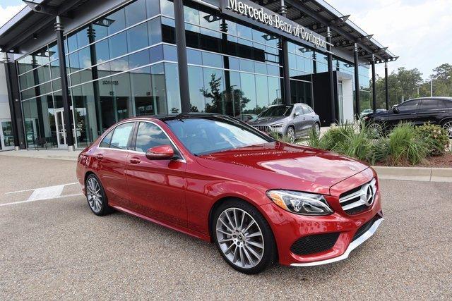 used 2018 Mercedes-Benz C-Class car, priced at $26,000