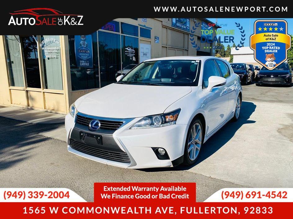 used 2015 Lexus CT 200h car, priced at $10,999