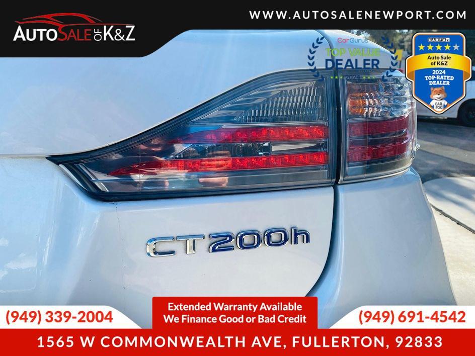 used 2015 Lexus CT 200h car, priced at $10,999