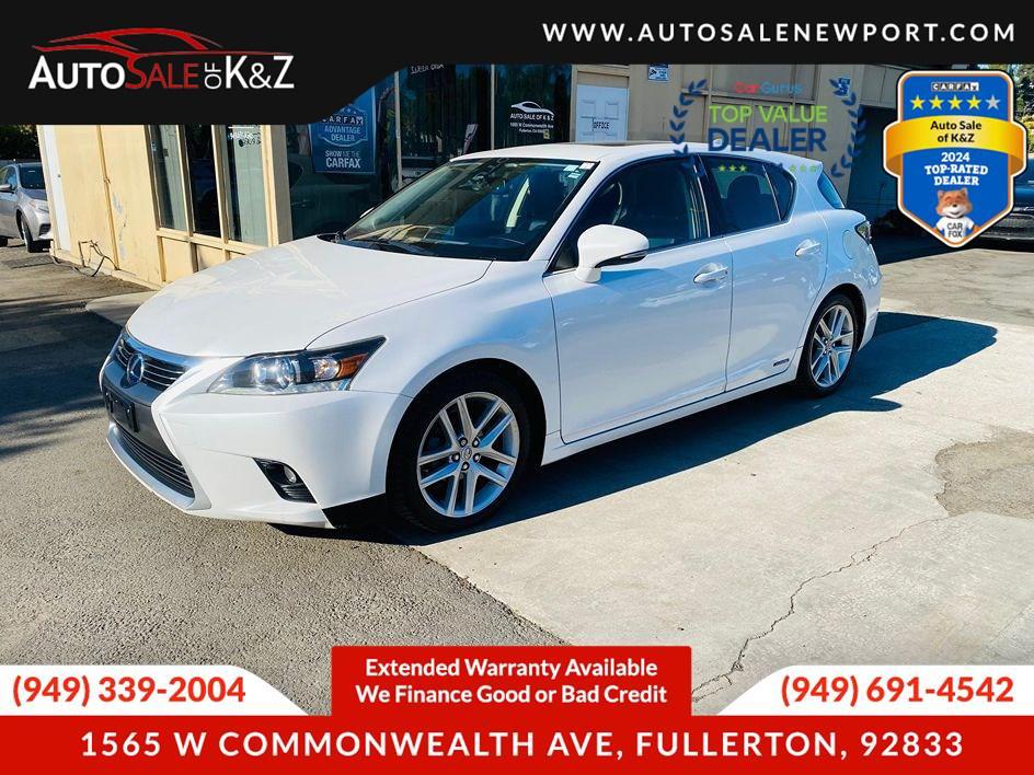 used 2015 Lexus CT 200h car, priced at $10,999