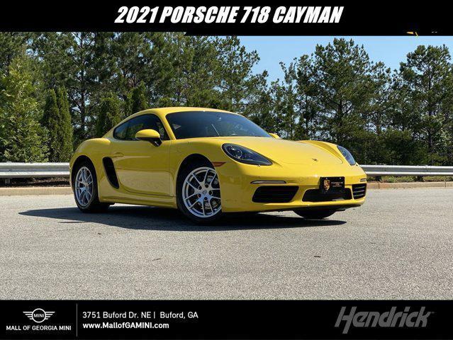 used 2021 Porsche 718 Cayman car, priced at $60,000