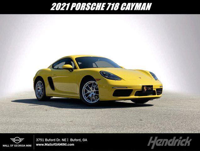 used 2021 Porsche 718 Cayman car, priced at $60,000