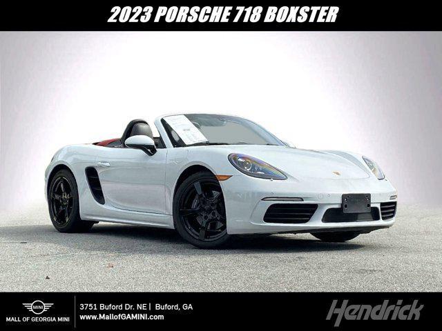 used 2023 Porsche 718 Boxster car, priced at $65,000