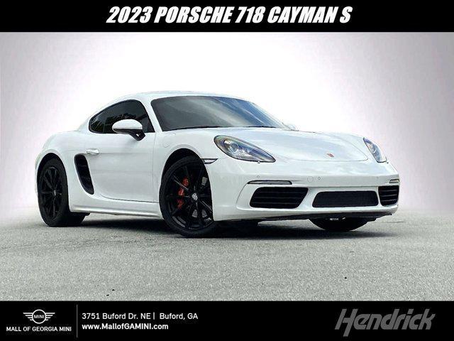 used 2023 Porsche 718 Cayman car, priced at $75,000