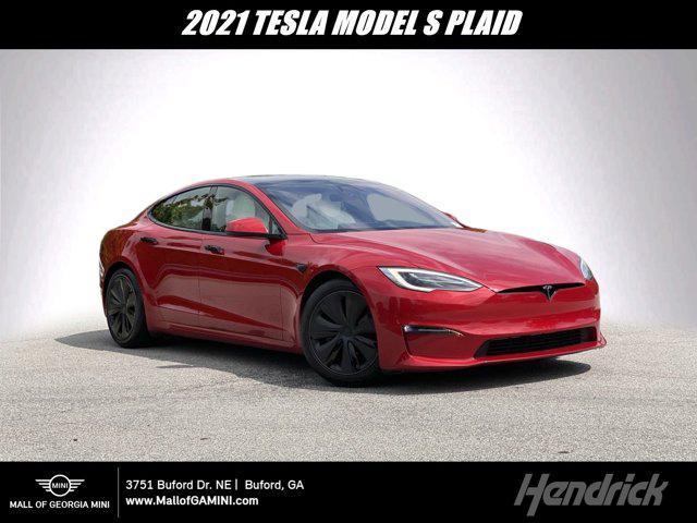 used 2021 Tesla Model S car, priced at $64,988