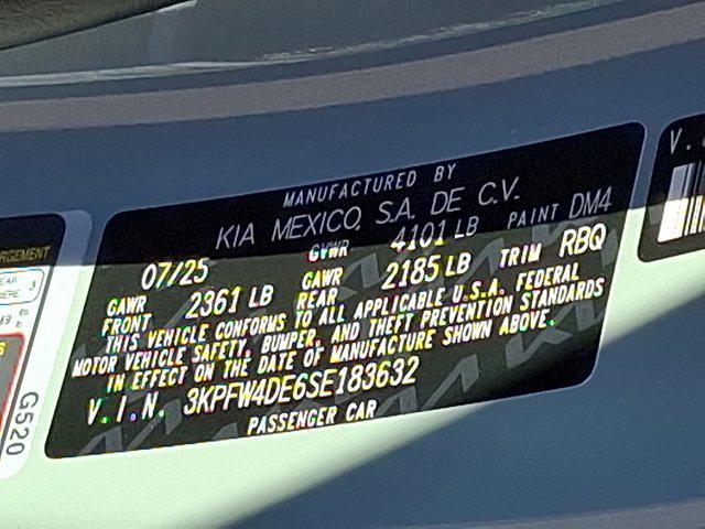 new 2025 Kia K4 car, priced at $26,815