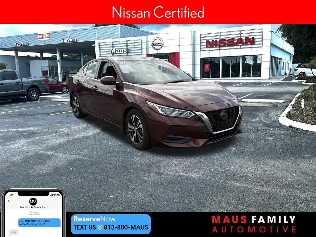 used 2021 Nissan Sentra car, priced at $17,999