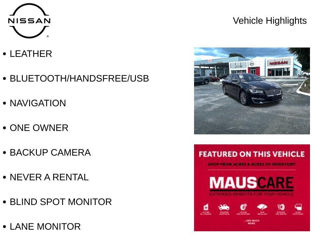 used 2019 Lincoln MKZ Hybrid car, priced at $24,999
