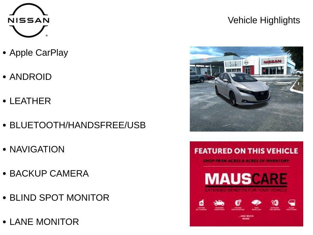 used 2024 Nissan Leaf car, priced at $21,997
