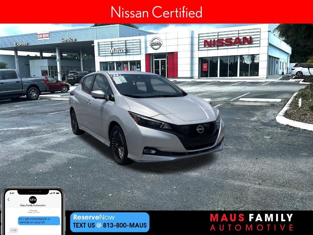 used 2024 Nissan Leaf car, priced at $18,268