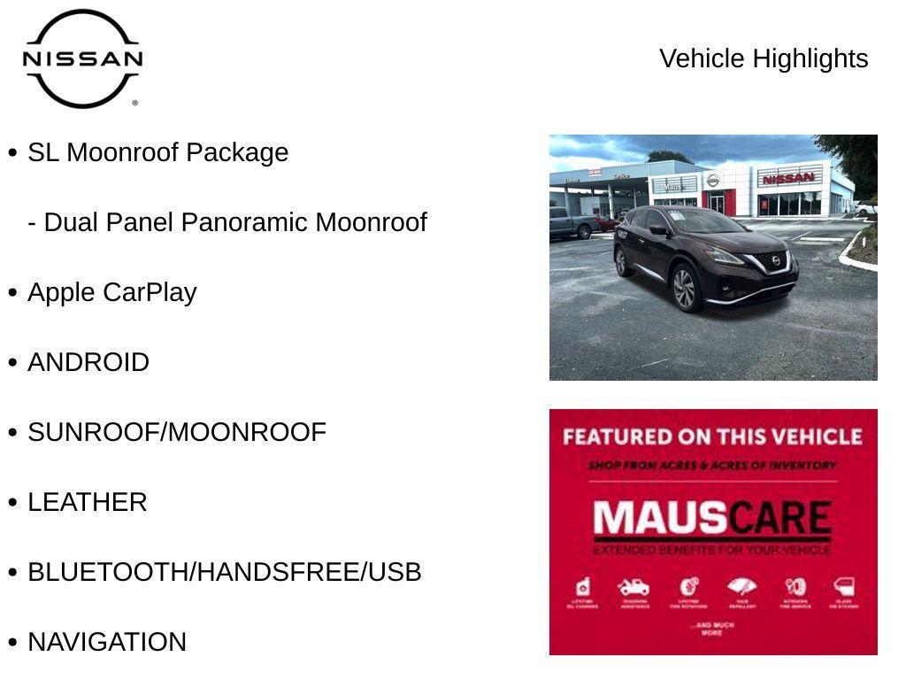 used 2021 Nissan Murano car, priced at $17,999