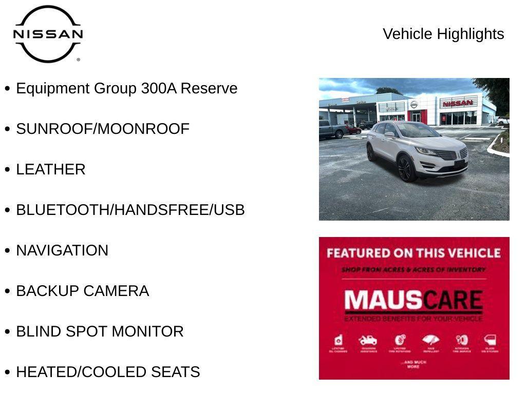 used 2017 Lincoln MKC car, priced at $14,840