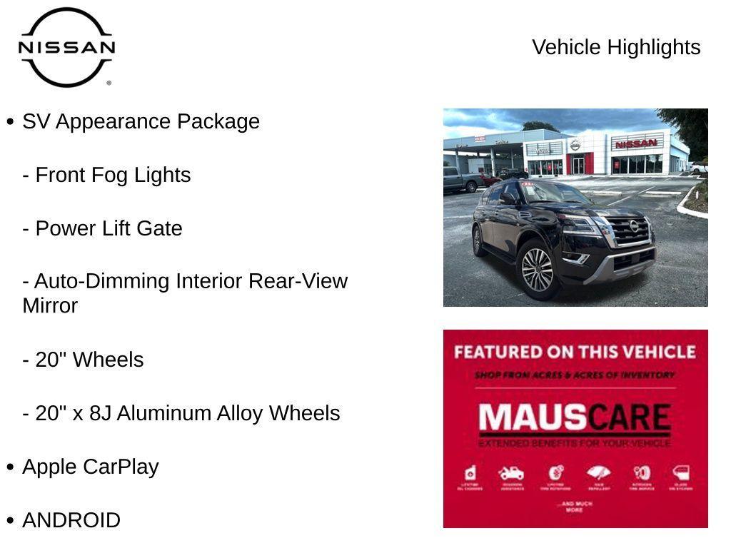 used 2022 Nissan Armada car, priced at $29,782
