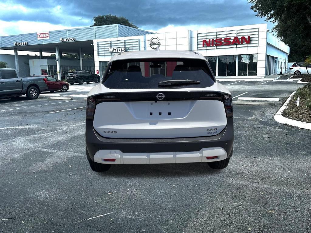 new 2025 Nissan Kicks car, priced at $26,923