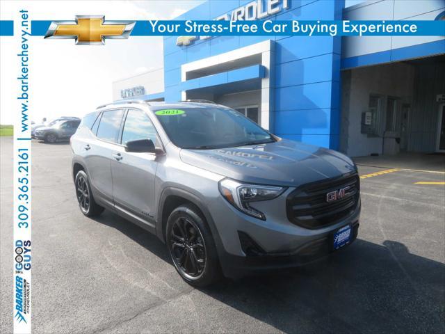 used 2021 GMC Terrain car, priced at $25,590
