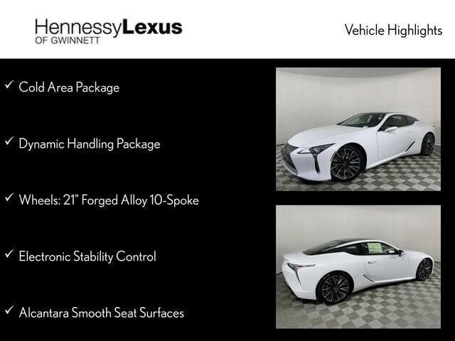 new 2024 Lexus LC 500 car, priced at $109,530