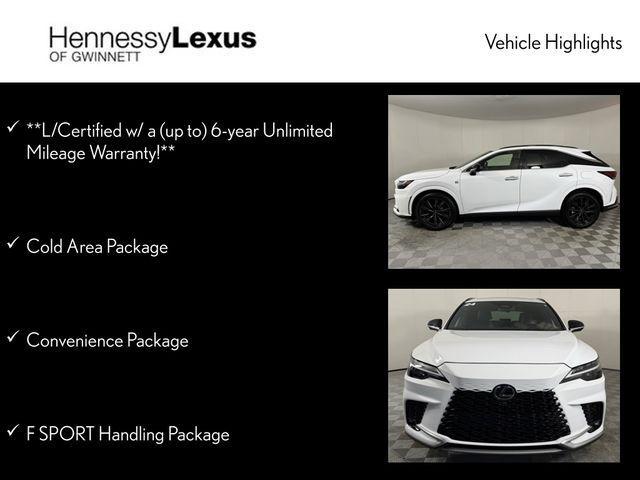 used 2024 Lexus RX 350 car, priced at $58,690