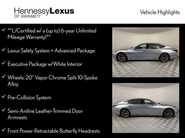used 2022 Lexus LS 500 car, priced at $71,990
