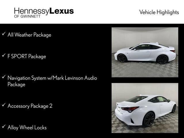 new 2024 Lexus RC 350 car, priced at $60,300
