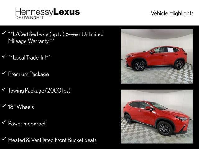 used 2024 Lexus NX 250 car, priced at $41,990