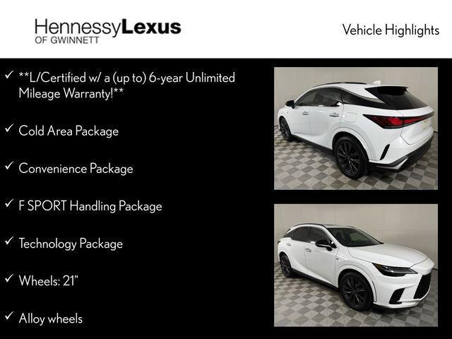 used 2024 Lexus RX 350 car, priced at $60,790