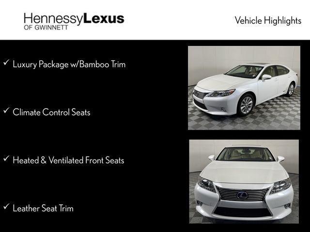 used 2015 Lexus ES 300h car, priced at $19,990
