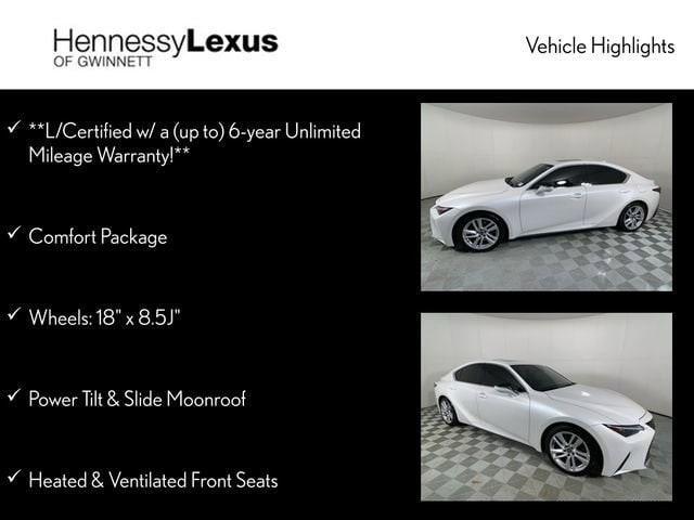 used 2023 Lexus IS 300 car, priced at $37,990