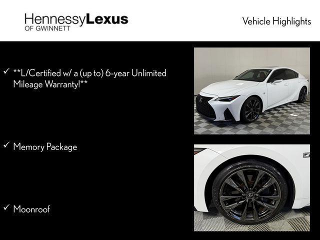 used 2023 Lexus IS 350 car, priced at $43,990