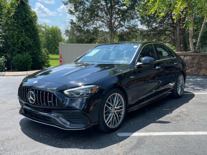 used 2023 Mercedes-Benz AMG C 43 car, priced at $56,950