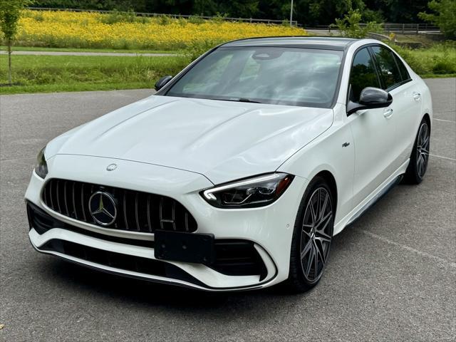 used 2024 Mercedes-Benz AMG C 43 car, priced at $58,950