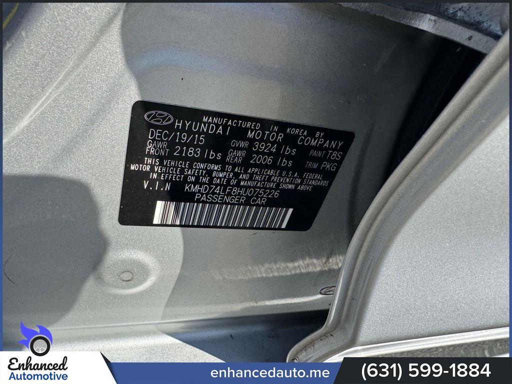 used 2017 Hyundai Elantra car, priced at $7,495