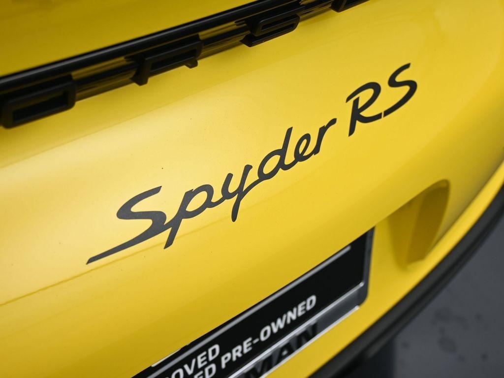 used 2024 Porsche 718 Spyder car, priced at $222,500