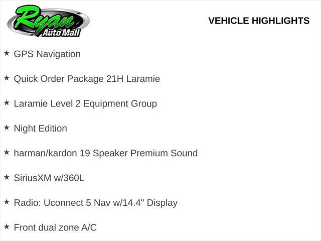 new 2025 Ram 1500 car, priced at $63,595