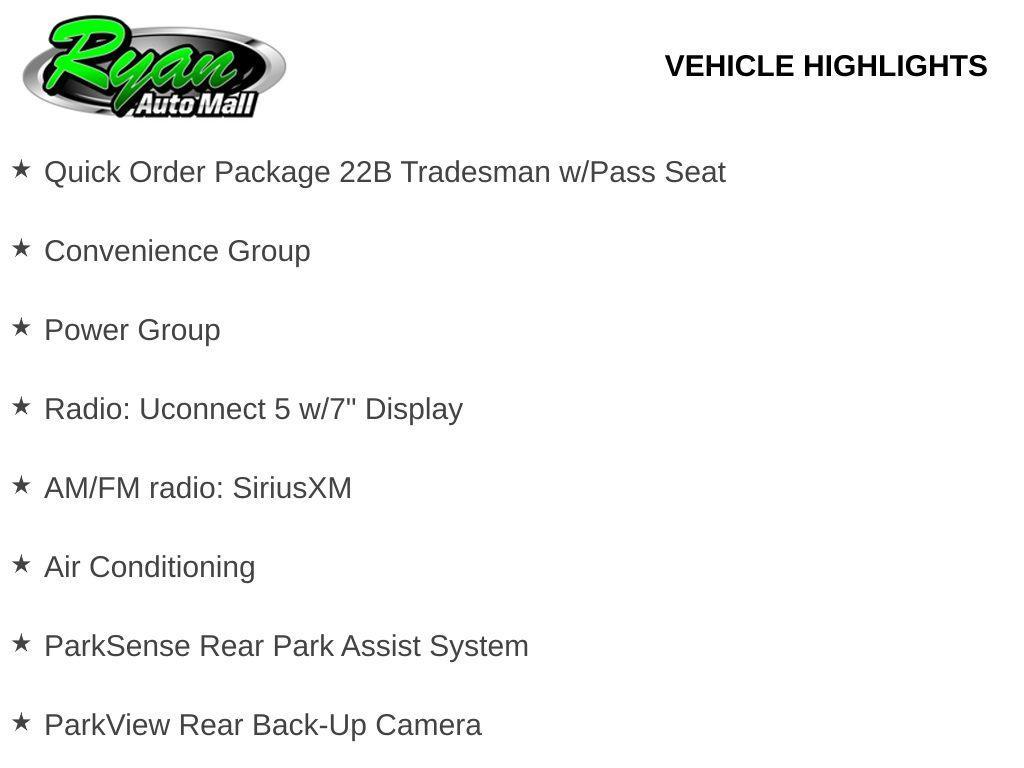 new 2025 Ram ProMaster 2500 car, priced at $46,857