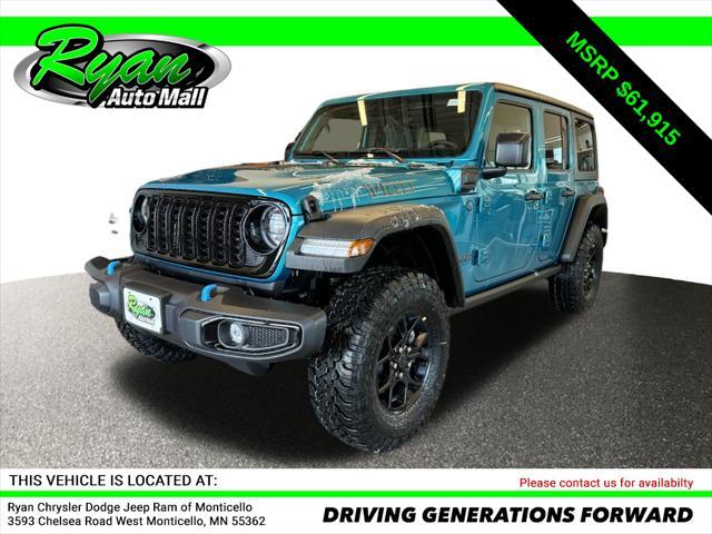 new 2024 Jeep Wrangler 4xe car, priced at $52,997