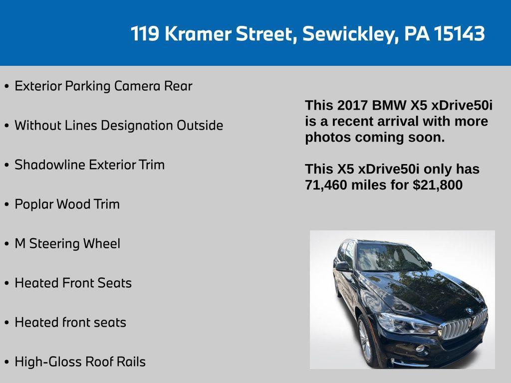 used 2017 BMW X5 car, priced at $21,800