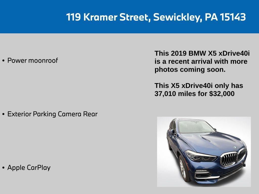used 2019 BMW X5 car, priced at $32,000