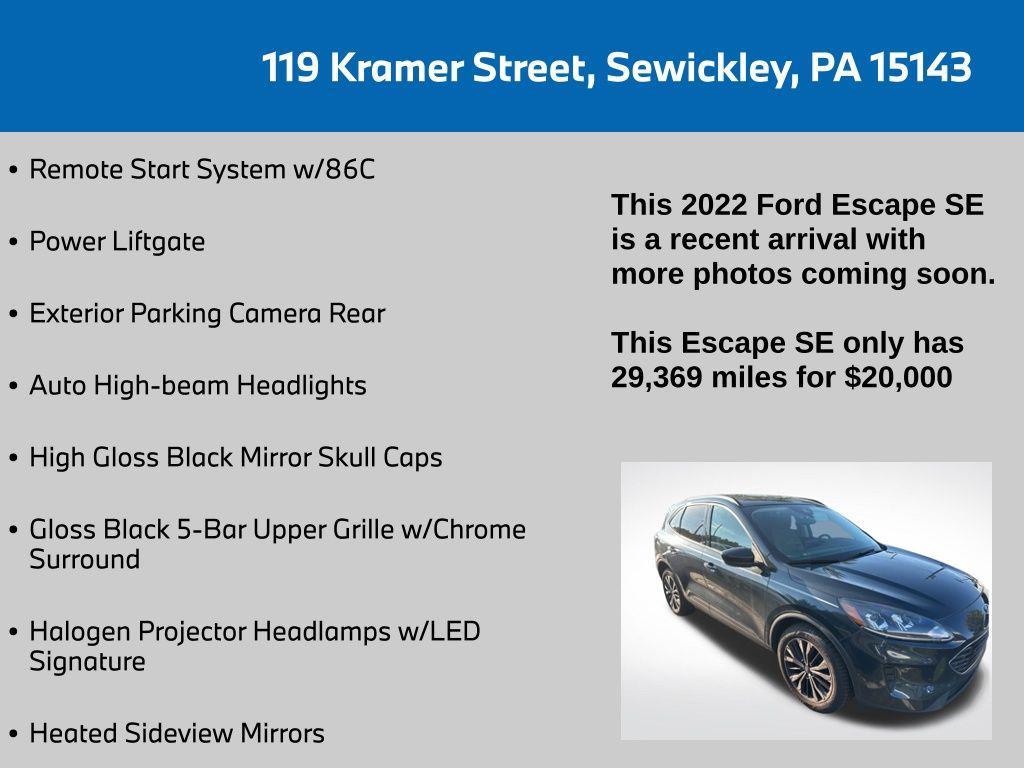 used 2022 Ford Escape car, priced at $20,000