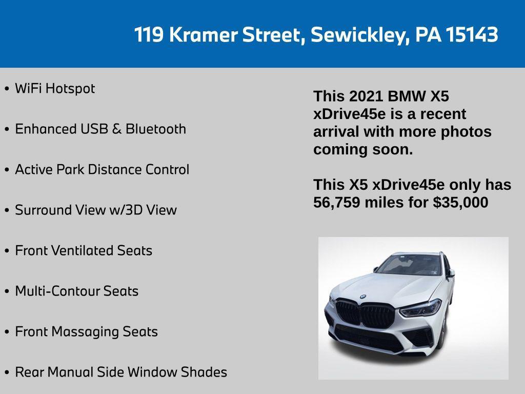 used 2021 BMW X5 PHEV car, priced at $35,000