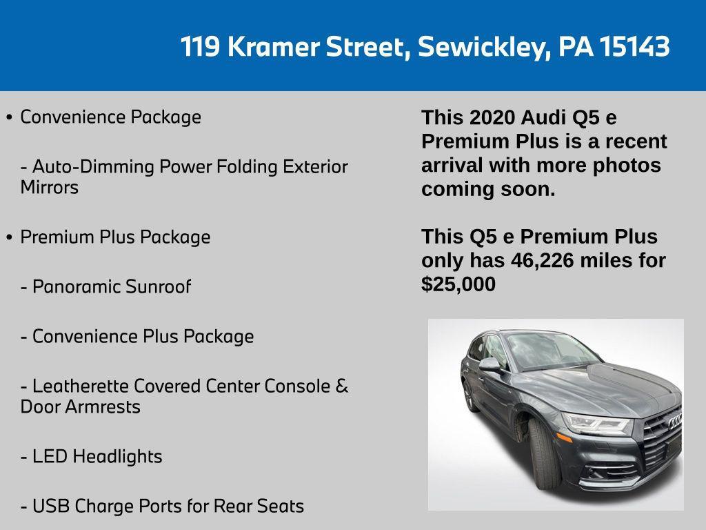 used 2020 Audi Q5 car, priced at $24,500
