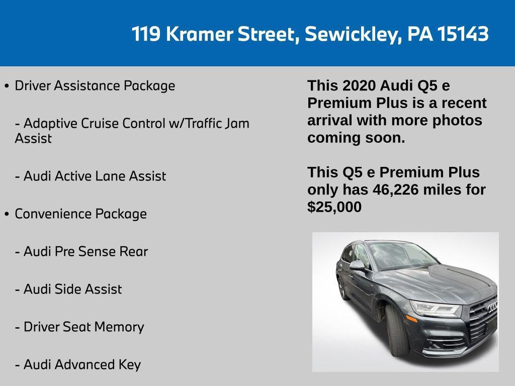 used 2020 Audi Q5 car, priced at $24,500