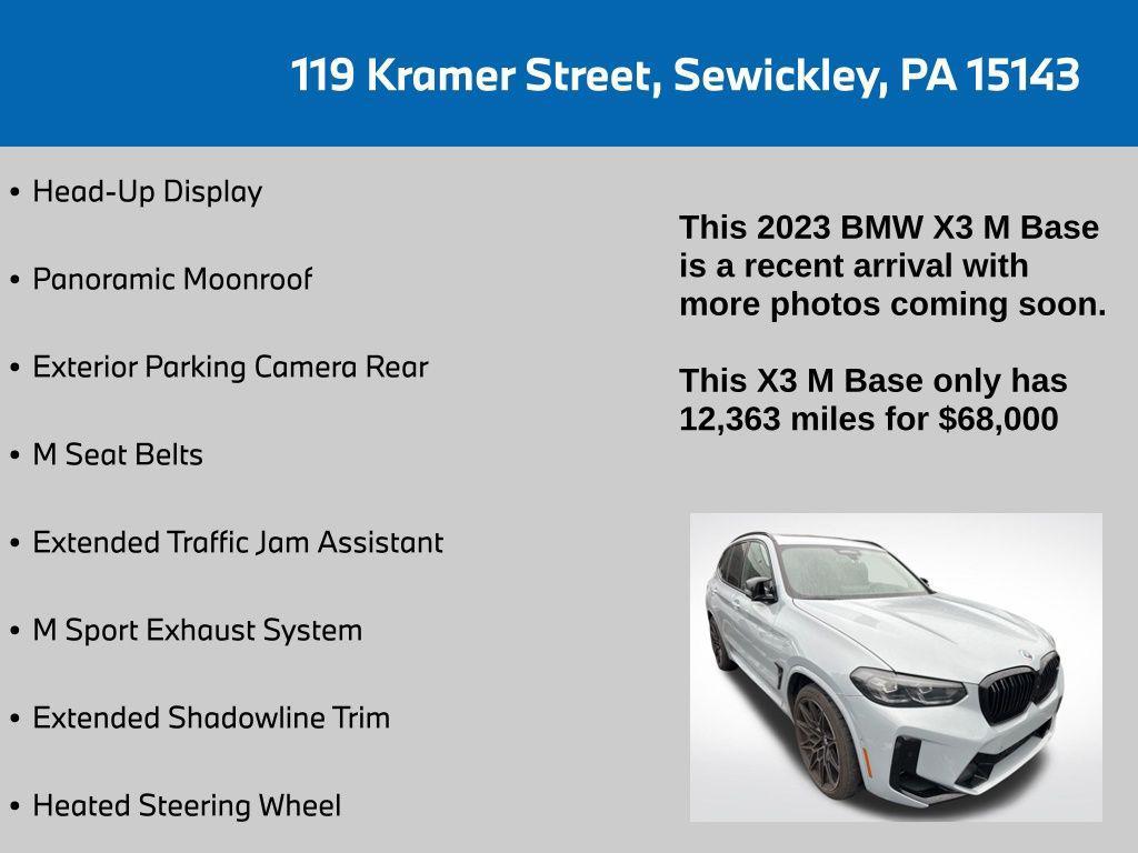 used 2023 BMW X3 M car, priced at $68,000
