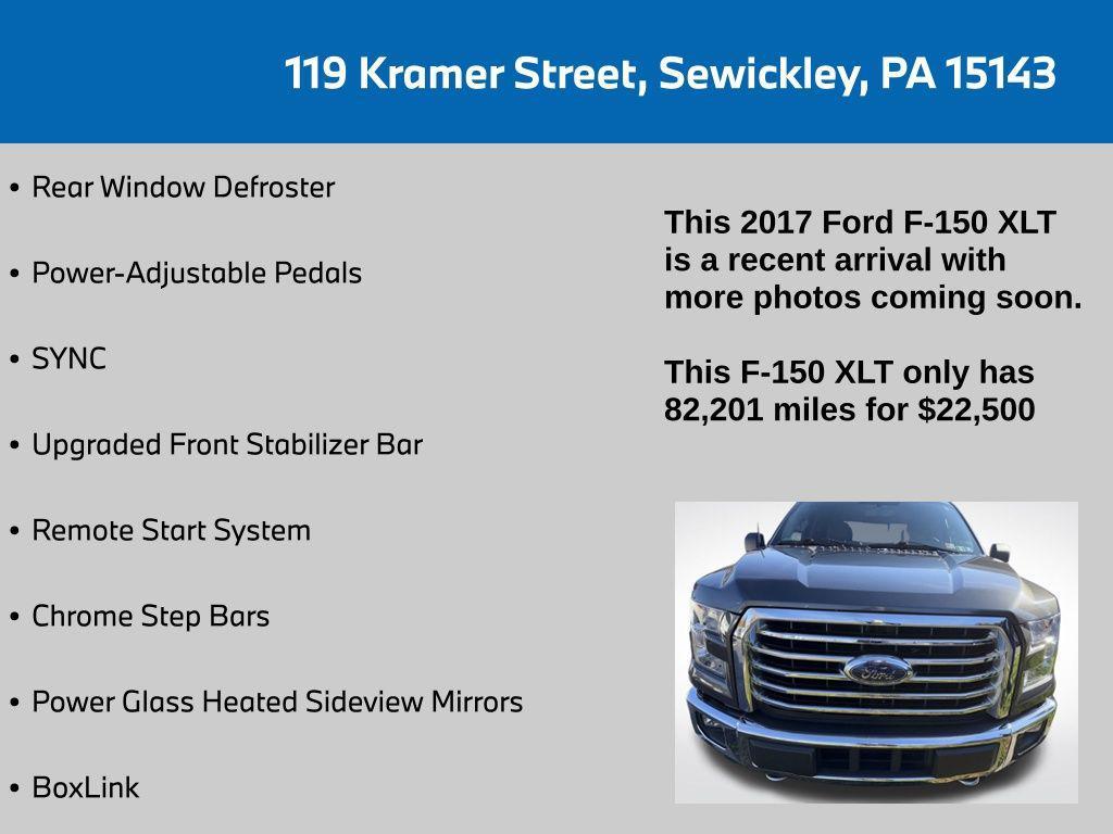 used 2017 Ford F-150 car, priced at $22,500