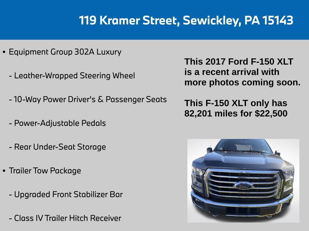 used 2017 Ford F-150 car, priced at $22,500