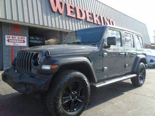 used 2021 Jeep Wrangler Unlimited car, priced at $31,500