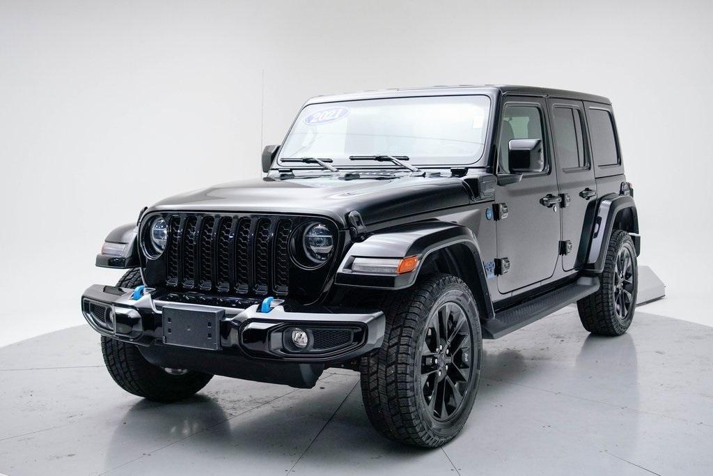 used 2021 Jeep Wrangler Unlimited 4xe car, priced at $35,547