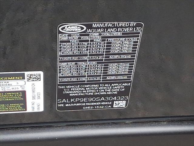 new 2025 Land Rover Range Rover car, priced at $140,690