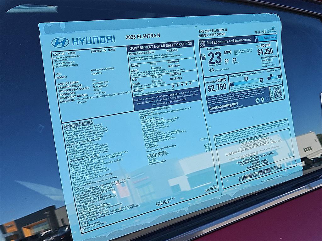 new 2025 Hyundai ELANTRA N car